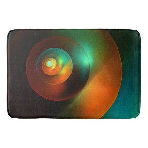 Kleurrijke Cirkels Modern Abstract Kunstpatroon #1 Badmat