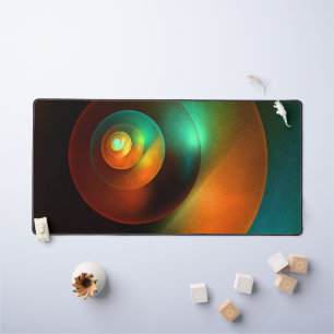 Kleurrijke Cirkels Modern Abstract Kunstpatroon #1 Bureaumat