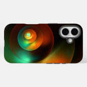 Kleurrijke Cirkels Modern Abstract Kunstpatroon #1 Case-Mate iPhone Case (Achterkant (horizontaal))