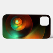 Kleurrijke Cirkels Modern Abstract Kunstpatroon #1 Case-Mate iPhone Case (Achterkant (horizontaal))