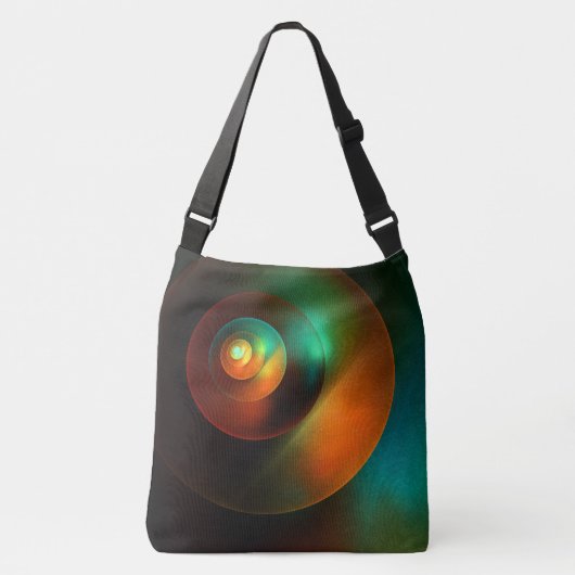 Kleurrijke Cirkels Modern Abstract Kunstpatroon #1 Crossbody Tas (Voorkant)