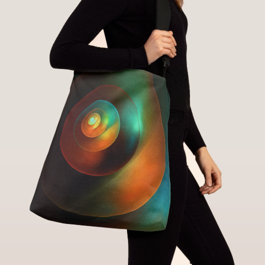 Kleurrijke Cirkels Modern Abstract Kunstpatroon #1 Crossbody Tas (Dichtbij)