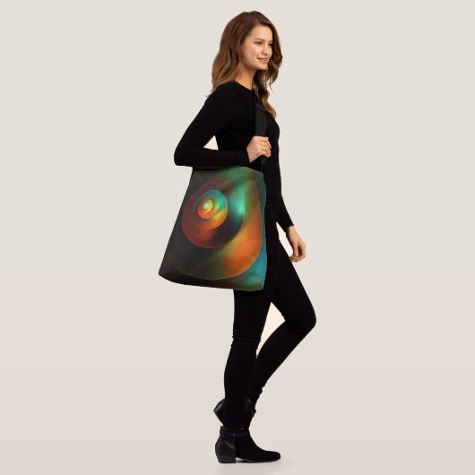 Kleurrijke Cirkels Modern Abstract Kunstpatroon #1 Crossbody Tas (Op model)