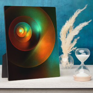 Kleurrijke Cirkels Modern Abstract Kunstpatroon #1 Fotoplaat