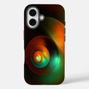 Kleurrijke Cirkels Modern Abstract Kunstpatroon #1 iPhone 16 Hoesje
