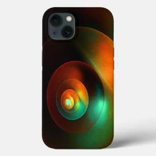 Kleurrijke Cirkels Modern Abstract Kunstpatroon #1 iPhone 13 Hoesje