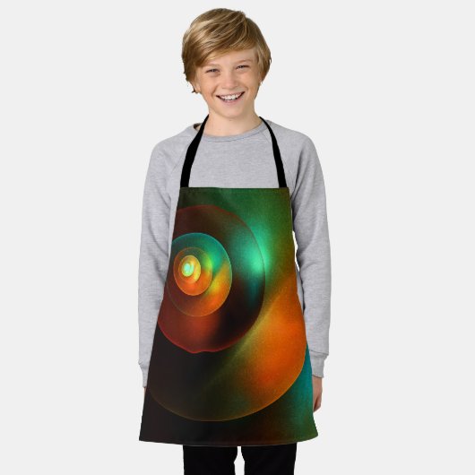 Kleurrijke Cirkels Modern Abstract Kunstpatroon #1 Schort (Gedragen)