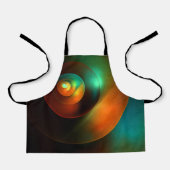 Kleurrijke Cirkels Modern Abstract Kunstpatroon #1 Schort (Voorkant)