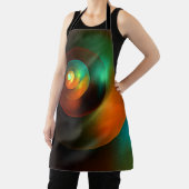 Kleurrijke Cirkels Modern Abstract Kunstpatroon #1 Schort (Insitu)