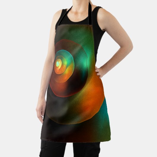 Kleurrijke Cirkels Modern Abstract Kunstpatroon #1 Schort (Insitu)