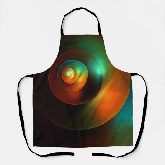 Kleurrijke Cirkels Modern Abstract Kunstpatroon #1 Schort (Voorkant)