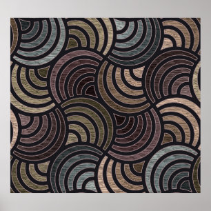 Kleurrijke cirkels: naadloze textuur met hoge reso poster