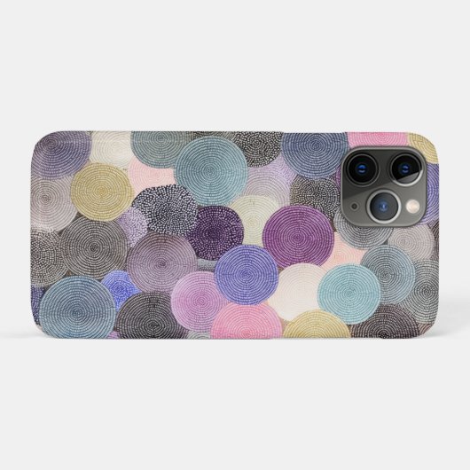 Kleurrijke cirkels ontwerp Case-Mate iPhone case (Achterkant (horizontaal))