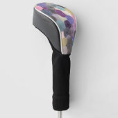 Kleurrijke cirkels ontwerp golfheadcover (Schuin)