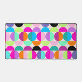 Kleurrijke cirkels Patroon Retro Mid Century Moder Bureaumat (Voorkant)