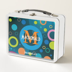 Kleurrijke cirkels Rings Gepersonaliseerde BLUE