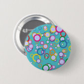 Kleurrijke Cirkels Ronde Button 5,7 Cm (Voorkant /achterkant)