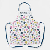Kleurrijke cirkels schort (Voorkant)