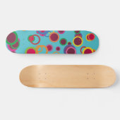 Kleurrijke cirkels skateboard (Horizontaal)