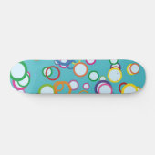 Kleurrijke cirkels skateboard (Horizontaal)
