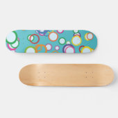 Kleurrijke cirkels skateboard (Horizontaal)