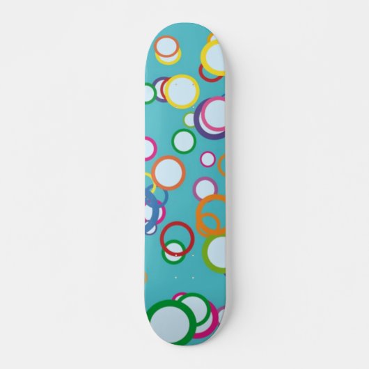 Kleurrijke cirkels skateboard (Voorkant)