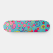 Kleurrijke cirkels skateboard (Horizontaal)