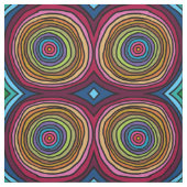 Kleurrijke Cirkels Stof (Swatch)