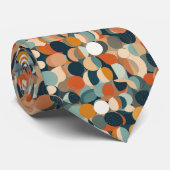 Kleurrijke cirkels stropdas (Opgerold)