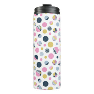 Kleurrijke cirkels thermosbeker