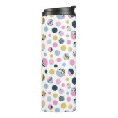 Kleurrijke cirkels thermosbeker (Gedraaid links)