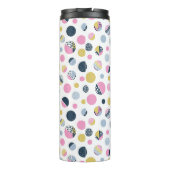Kleurrijke cirkels thermosbeker (Achterkant)