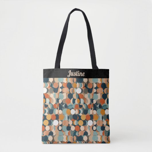 Kleurrijke cirkels tote bag (Voorkant)