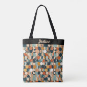 Kleurrijke cirkels tote bag (Achterkant)