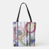 Kleurrijke cirkels tote bag (Achterkant)