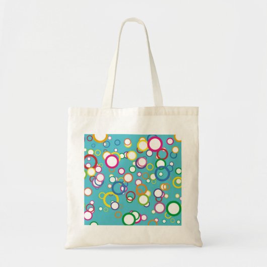 Kleurrijke cirkels tote bag (Voorkant)