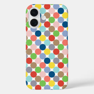 kleurrijke cirkels van pastelkleur... iPhone 16 hoesje