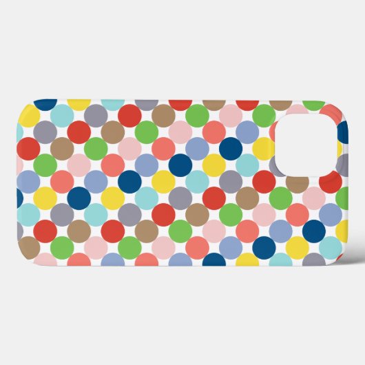 kleurrijke cirkels van pastelkleur Case-Mate iPhone case (Achterkant (horizontaal))