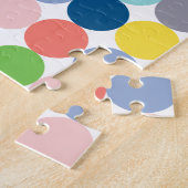 kleurrijke cirkels van pastelkleur... legpuzzel (Zijkant)