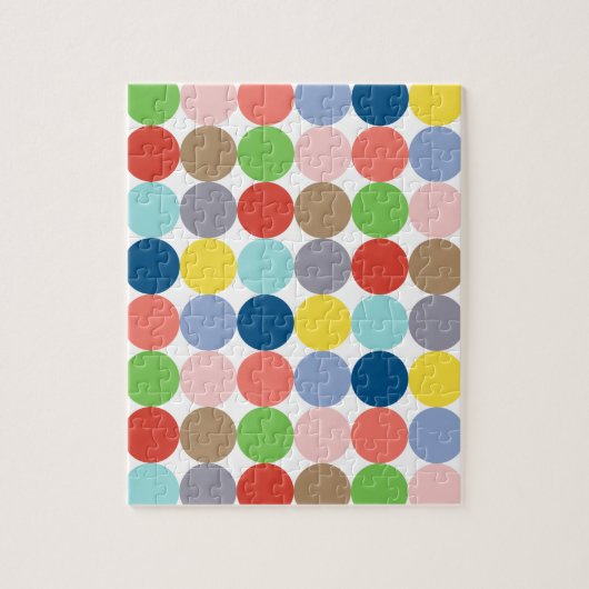 kleurrijke cirkels van pastelkleur... legpuzzel (Verticaal)