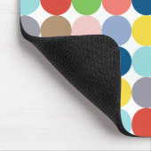 kleurrijke cirkels van pastelkleur... muismat (Hoek)