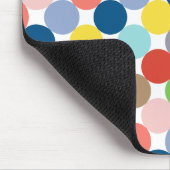 kleurrijke cirkels van pastelkleur... muismat (Hoek)