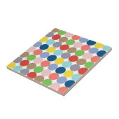 kleurrijke cirkels van pastelkleur... tegeltje (Zijkant)