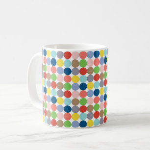 kleurrijke cirkels van pastelkleuren... koffiemok
