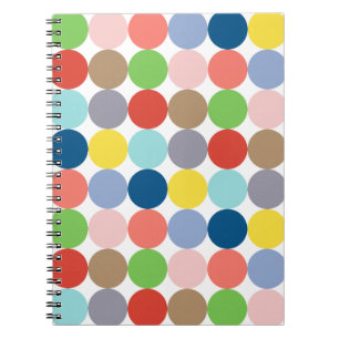 kleurrijke cirkels van pastelkleuren... notitieboek