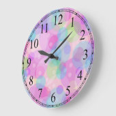 Kleurrijke cirkels wandklok (Hoek)