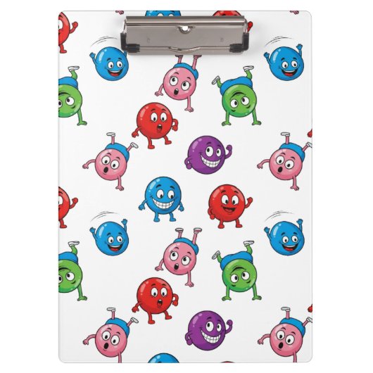 Kleurrijke Cirkeltekens Klembord (Voorkant)