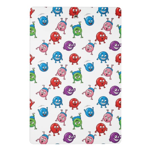 Kleurrijke Cirkeltekens Mini Klembord (Achterkant)