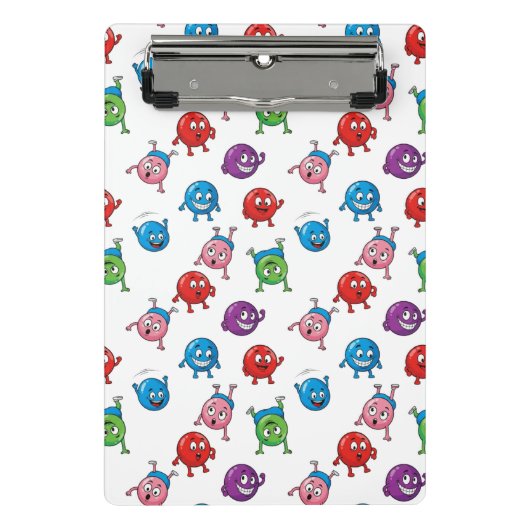 Kleurrijke Cirkeltekens Mini Klembord (Voorkant)