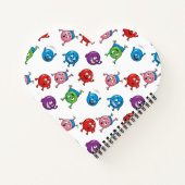 Kleurrijke Cirkeltekens Notitieboek (Achterkant)